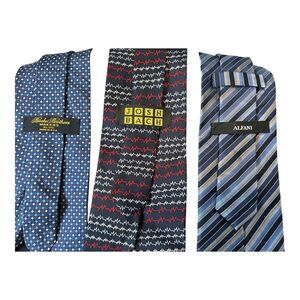 Brooks Brothers Makers Alfani Josh Bach Men’s Ties 3 Silk Neckties Brand Name